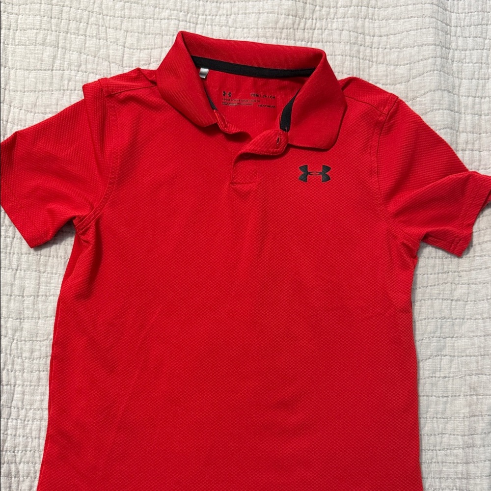 Under Armour Kids red polo